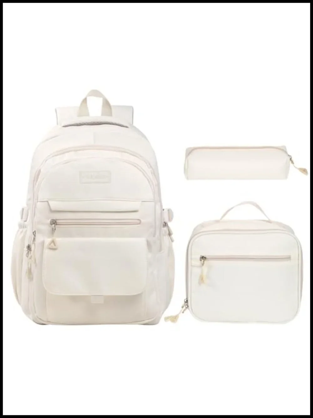 Girls 3 Piece Backpack Set with Lunch Box and Pencil Case
